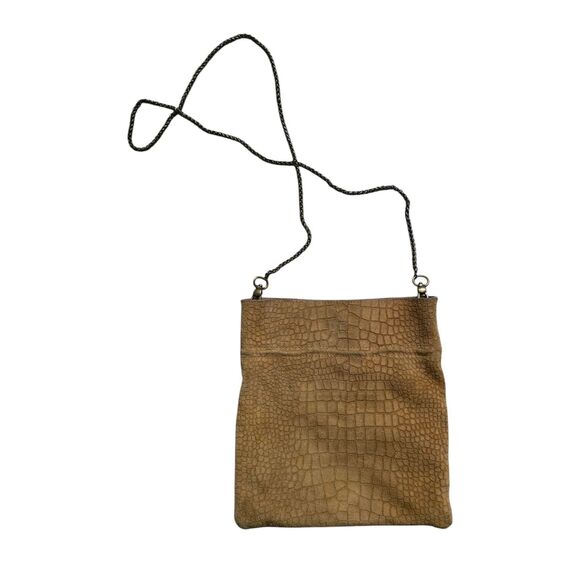 Free People 100% Cow leather The Nicolette Suede Crossbody chain strap - Picture 1 of 5